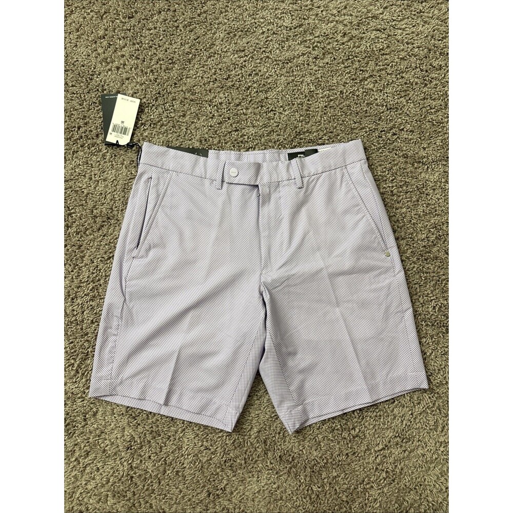 RLX Ralph Lauren Lilac Purple Striped Golf Shorts Tailored Fit Men's Size 30 NEW